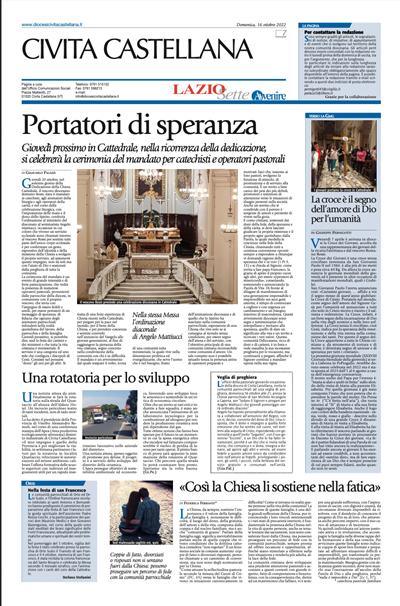 Avvenire - pagina diocesana del 16/10/2022